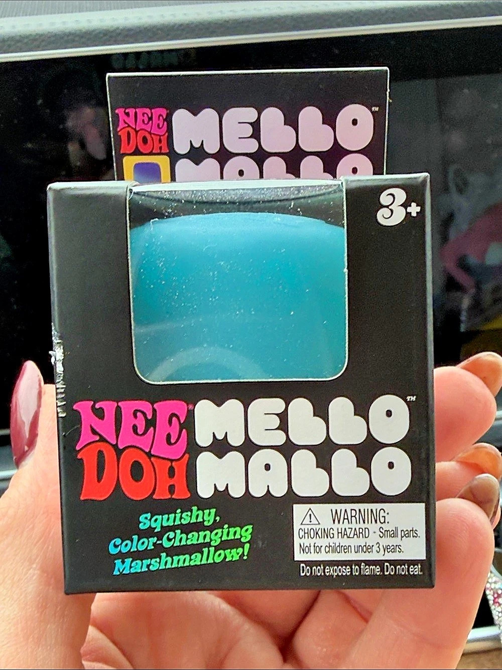 NeeDoh Mello Mallo Color-Changing Squishy Toy Blue NWT